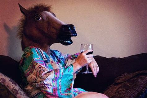 Just a casual glass of wine... Funny Amazon Reviews, Horse Head Mask ...