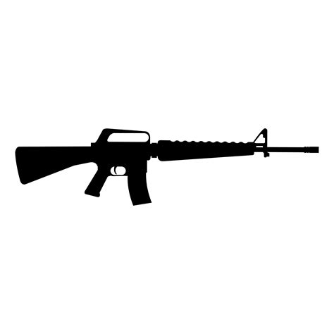 M16 Vietnam Era Digital Vector Cut Download Svg Png Dxf Etsy Uk