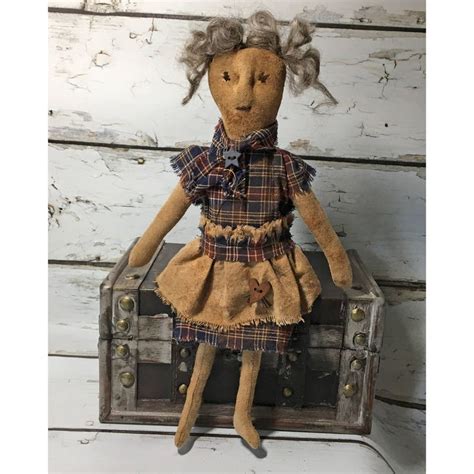 Small Primitive Grungy Ragamuffin Rag Doll Primitive Dolls Etsy