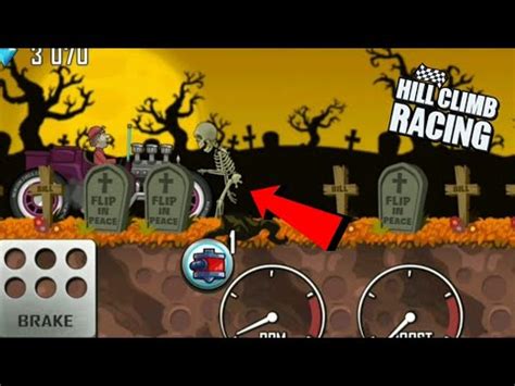 Hill Climb Racing Hot Rad Vehicle In Haunted Road Gaming Video