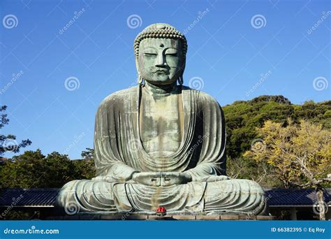 A Grande Buda De Amida De Kamakura Daibutsu No Kotoku No Templo