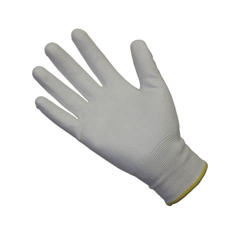 Guante De Nylon Blanco Con Recubrimiento De Poliuretano Sf Safe