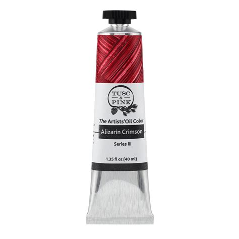 Tusc And Pine Artist Oil Paint Alizarin Crimson 40 Ml Non Yellowing