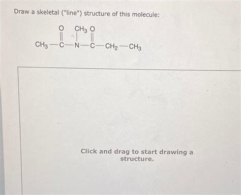 Solved Draw A Skeletal Line Structure Of This Molecule