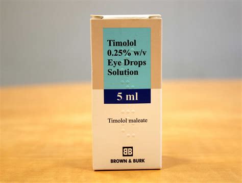 Timolol Eye drops - Brown & Burk