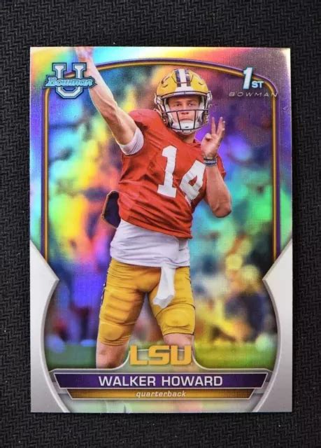 RÉFRACTEUR DE BASE chrome 2022 Bowman University 92 Walker Howard