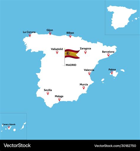 Detailed Map Of Spain And Morocco : This Map Shows The Borders Between ...