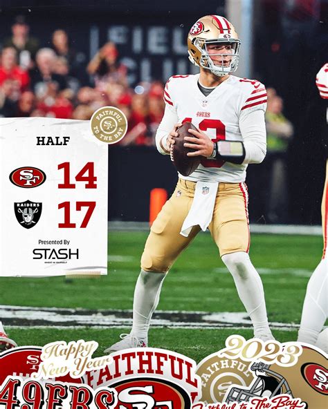 San Francisco 49ers on Twitter: "Halftime from #SFvsLV. https://t.co ...