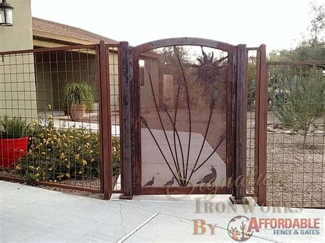 Corrugated Steel Gates Made In Tucson Affordable Fence And Gates