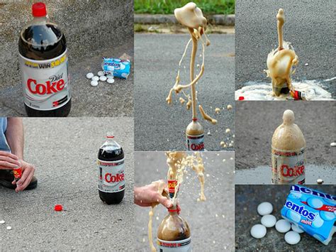 เมื่อโค้กเจอเมนทอส ทำไมจึงเกิดฟองพุ่งกระฉูด Diet Coke And Mentos Eruption