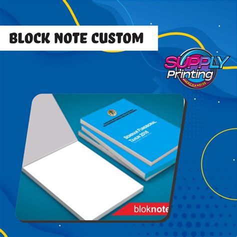 Jual Blocknote Custom Ukuran A5 Isi 15 Lembar Hvs Polos Shopee Indonesia