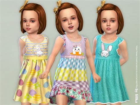 The Sims Resource Easter Dress For Toddler Girls By Lillka • Sims 4