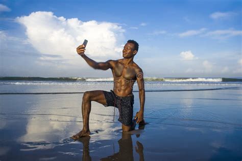 Young Attractive and Happy Black African American Sport Man with ...