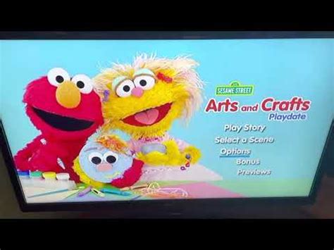 Sesame Street Arts And Crafts Playdate Dvd Menu Walkthrough Youtube