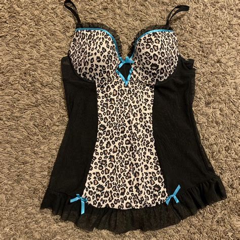 Cheetah Print Lingerie Top Super Cute Would Fit A Depop
