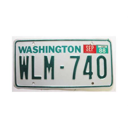 Plaque D Immatriculation USA Washington 547