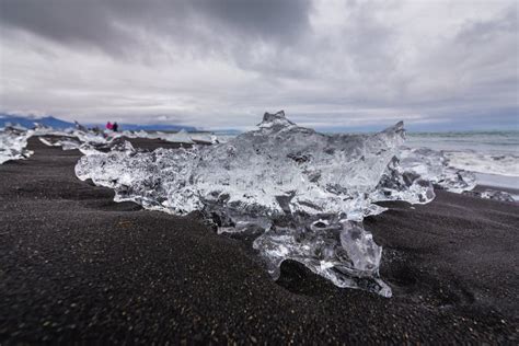 Diamond Beach in Iceland stock image. Image of iceberg - 141851431