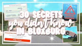 30 SECRETS You Didn't Know in Bloxburg (Roblox) | Doovi