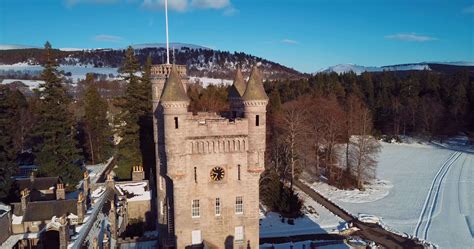 Aerial view of Balmoral Castle in Scotland 20304475 Stock Video at Vecteezy