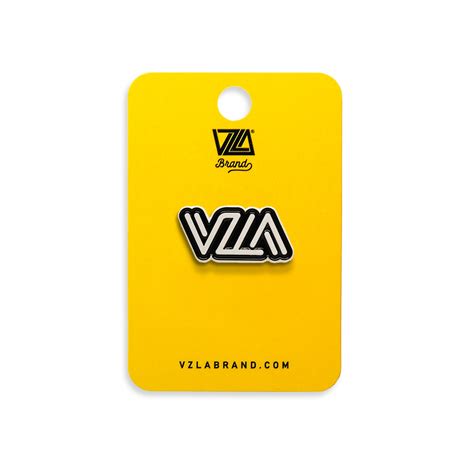 VZLA logo Black & White Pin – VZLA Brand