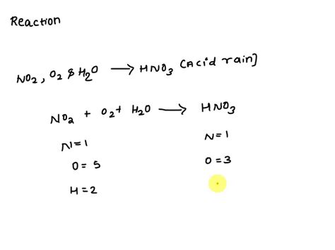 Solved Nitric Acid Hno Is A Component Of Acid Rain That Forms When