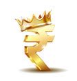 Indian Rupee Icon Royalty Free Vector Image Vectorstock