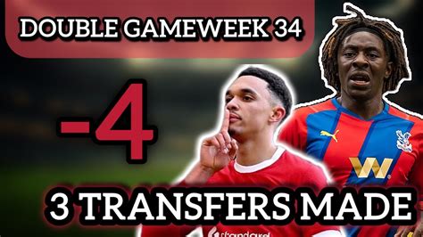 Fpl Double Gameweek Team Selection Transfers Made Fantasy