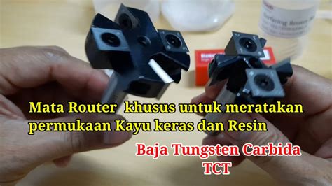 Mata Router Khusus Untuk Meratakan Permukaan Kayu Keras Dan Resin Youtube