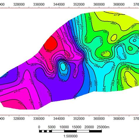 Elevation Contour Map | Download Scientific Diagram