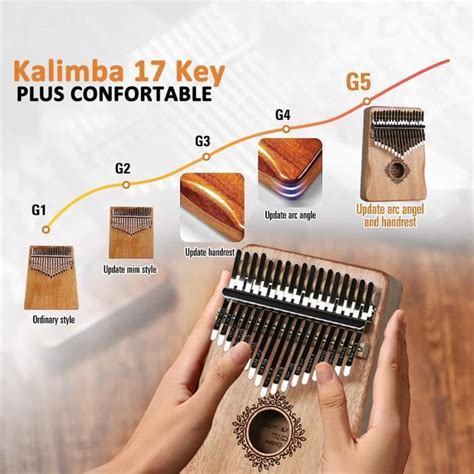 Kalimba Cl S Piano Pouce Avec Instructions D Tude Tuning Hammer