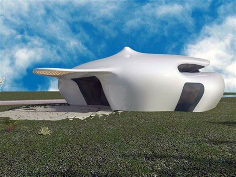 Futuristic House Biomorphism By Ephraim Henry Pavie Architects And