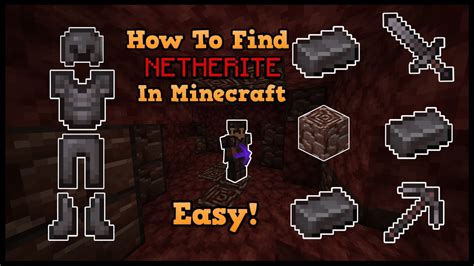 How To Find Netherite In Minecraft Fast And Easy Youtube