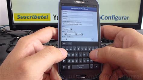 Como Abrir Una Cuenta En Facebook Samsung Galaxy S Espa Ol Youtube