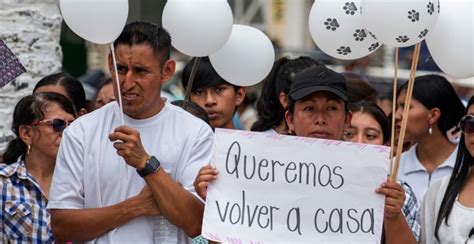 Ind Genas Desplazados Por La Violencia En Tila Marchan En Chiapas Para