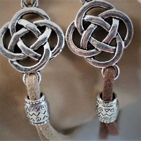 Celtic Infinity Bracelet Celtic Knot Love Knot Unisex Suede Bracelet