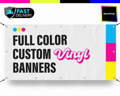 Full Color Custom Vinyl Banners Next Day Production - Etsy