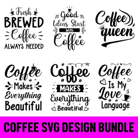 Koffie Svg Quotes Bundel Koffie Svg Mok Svg Mok Svg Bundel Koffie Quote