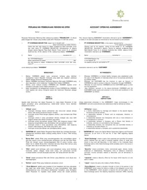 Fillable Online Overseas Co Agreement Form Overseas Securities