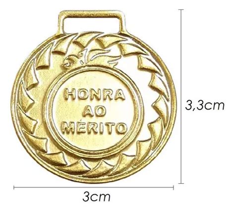 Conjunto Medalhas Honra Ao M Rito Ouro Prata Bronze Top Mercadolivre