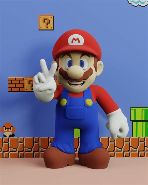 STL file Mario・3D printing template to download・Cults