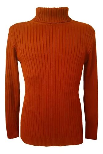 Cacharel Blusa Tricot La Masculina Canelada Gola Alta Cores