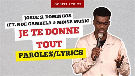 Josue S Domingos Ft No Gambela Mo Se Music Je Te Donne Tout