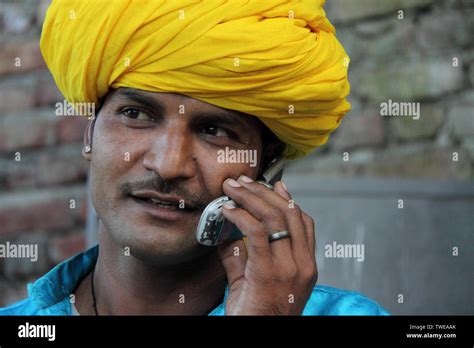 Indian Talking Mobile Phone Human Face Hi Res Stock Photography And