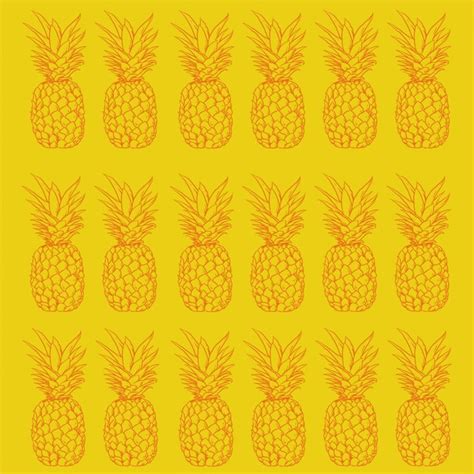 Premium Vector Pineapple Pattern Vector Design