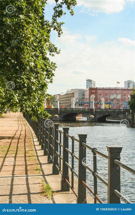 View of spree river editorial stock image. Image of germany - 106836824