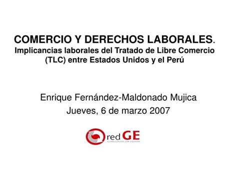 Ppt Comercio Y Derechos Laborales Implicancias Laborales Del