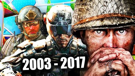 La EVOLUCIÓN de los GRAFICOS de VIDEOJUEGOS Call of Duty 2003 2017