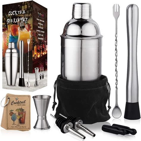 China Cocktail Shaker Set Bartender Kit Stainless Steel Martini Shaker