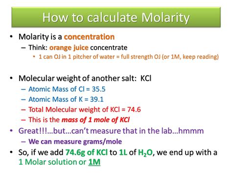 Molarity