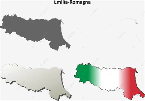 Emilia Romagna Blank Detailed Outline Map Set Outline Map Map Emilia